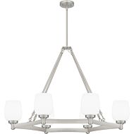 Penning 6-Light Linear Chandelier in Brushed Nickel