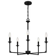 Prescott 5-Light Chandelier in Matte Black