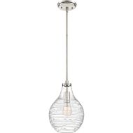 Genie 1-Light Mini Pendant in Brushed Nickel