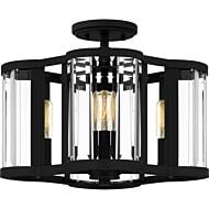 Quoizel Semi-Flush Mount 4-Light Semi-Flush Mount in Matte Black