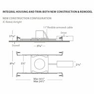 WAC Oculux 2700K 9 Inch Recessed Lighting in White