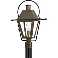 Rue De Royal 1-Light Outdoor Post Mount in Industrial Bronze