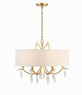 Rollins 6-Light Chandelier in Antique Gold