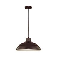 Millennium Lighting R Series 1 Light Pendants in Architect Bronze