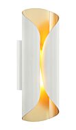 Ripcurl 2-Light Wall Sconce in White