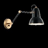 Matteo Buzz 1 Light Wall Sconce In Black