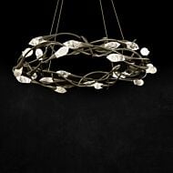 Secret Garden 1-Light LED Pendant in Antique Silver