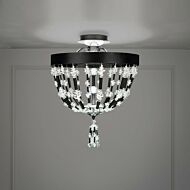 Bali LED Semi-Flush Mount Ceiling Light in Heirloom Gold