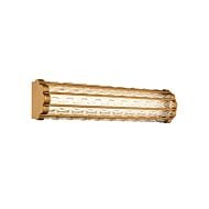 Fortress 1-Light LED Bathroom Vanity Light in Aged Brass