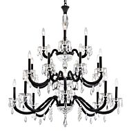 Napoli 20-Light Chandelier in Antique Silver