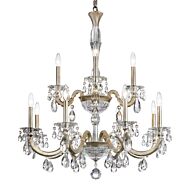 San Marco 12-Light Chandelier in Antique Silver