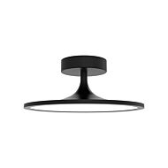 Issa LED Semi-Flush Mount in Matte Black