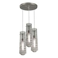 Spun 3-Light Pendant in Satin Nickel