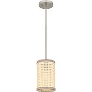 Syrah 1-Light Mini Pendant in Brushed Nickel