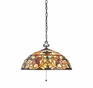 Quoizel Kami 3 Light 20 Inch Pendant Light in Vintage Bronze