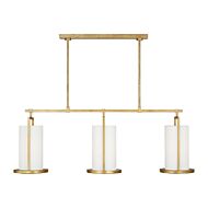 Sherwood 3-Light Chandelier in Coastal Gild