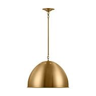 Robbie 1-Light Pendant in Burnished Brass