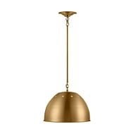 Robbie 1-Light Pendant in Burnished Brass