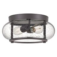 Quoizel Trilogy 2 Light 12 Inch Ceiling Light in Old Bronze