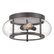 Quoizel Trilogy 3 Light 16 Inch Ceiling Light in Old Bronze