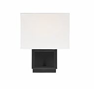 Trade Winds Lighting 1 Light Wall Sconce In Matte Black