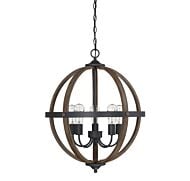 Trade Winds Lighting 5 Light Pendant Light In Wood