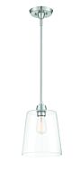 Trade Winds Lighting 1 Light Pendant Light In Brushed Nickel