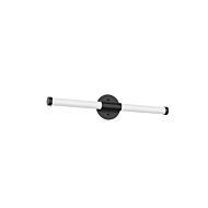 Akari LED Bathroom Vanity Lightroom Fixture in Black