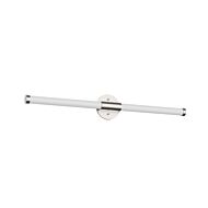 Akari LED Bathroom Vanity Lightroom Fixture in Brushed Nickel