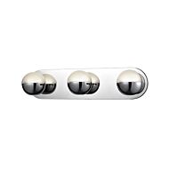 Kuzco Pluto LED Bathroom Vanity Light in Chrome