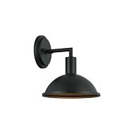 Farmley 1-Light Wall Sconce in Black