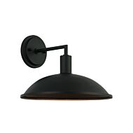 Farmley 1-Light Wall Sconce in Black