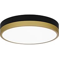 Weldin LED Flush Mount in Matte Black Gold