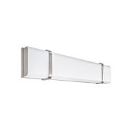 Link 1-Light LED Bathroom Vanity Light in Brushed Nickel