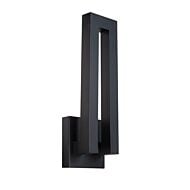 Modern Forms Forq 1 Light Outdoor Wall Light in Black