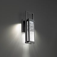 Revere 1-Light LED Outdoor Wall Sconce in Black