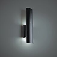 Aegis 2-Light LED Outdoor Wall Sconce in Black