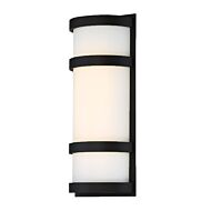 Latitude 1-Light LED Wall Light in Black