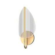 Flora LED Bathroom Vanity Light in Natural Brass