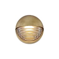 Palais LED Bathroom Vanity Light in Vintage Brass