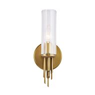 Torres 1-Light Bathroom Vanity Light in Vintage Brass