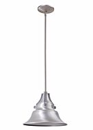 Craftmade Union 10" Outdoor Hanging Light in Satin Aluminum