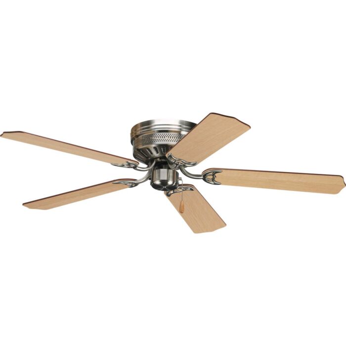 52 in. Indoor LED Brushed Nickel Hugger, Ceiling Fan with hotsell 5 Reversible Blades