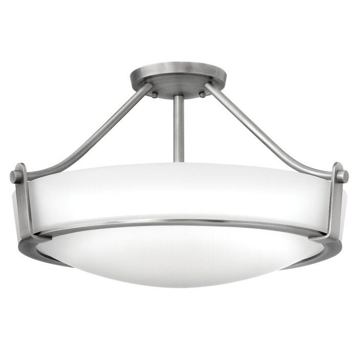 Hinkley Hathaway Collection Transitional 4 Light Semi-Flush Mount (Nickel) offers