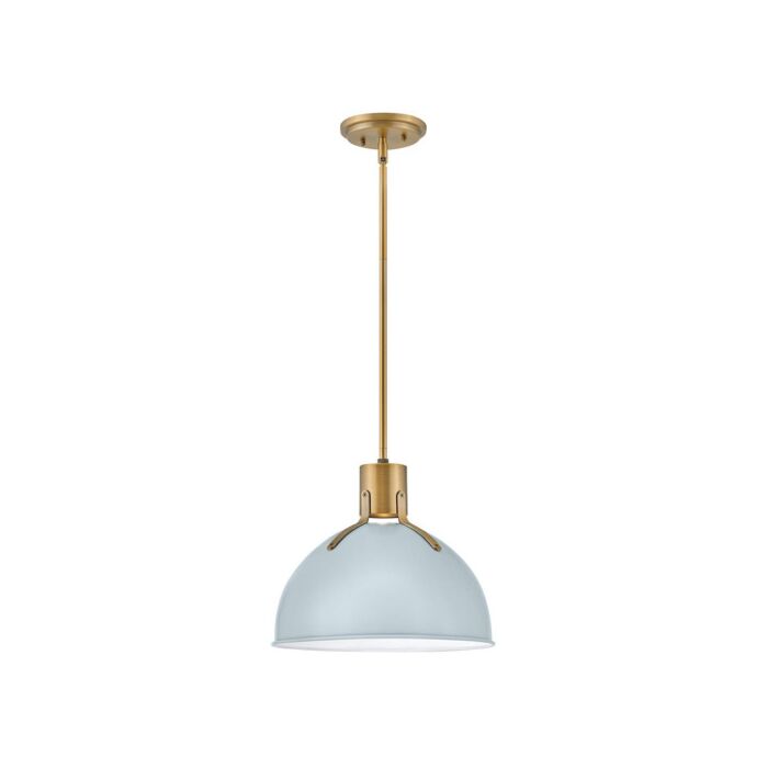 pale blue pendant light