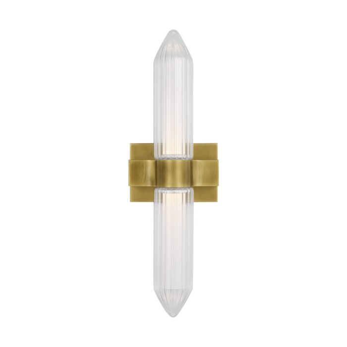 Langston 1-Light 7.40H LED Bathroom Vanity Light Sconce in Plated Brass