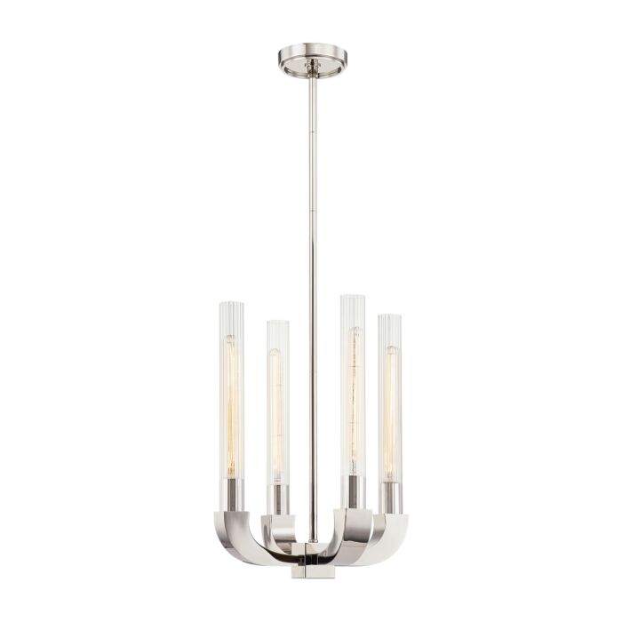 glass flute pendant light