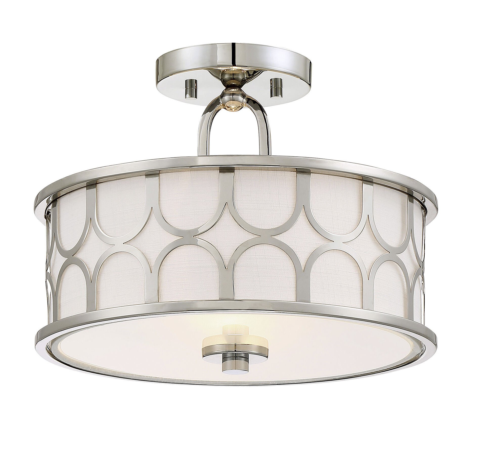 Courtland Ceiling Light in Polished Nickel