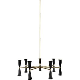 mid century modern chandelier black