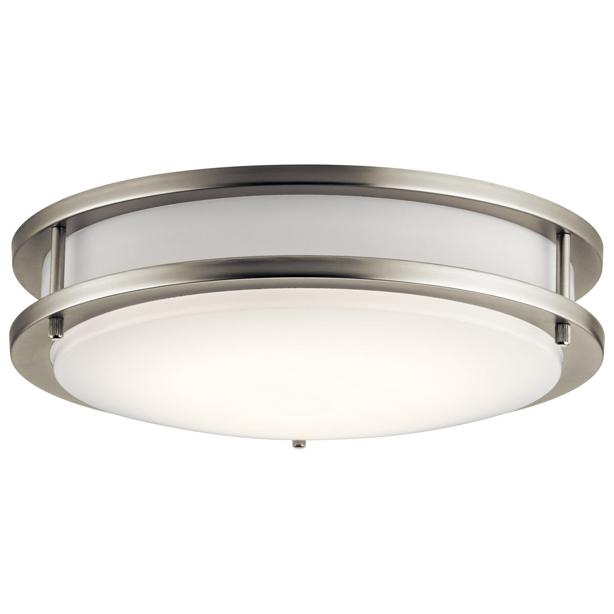 satin nickel flush mount light